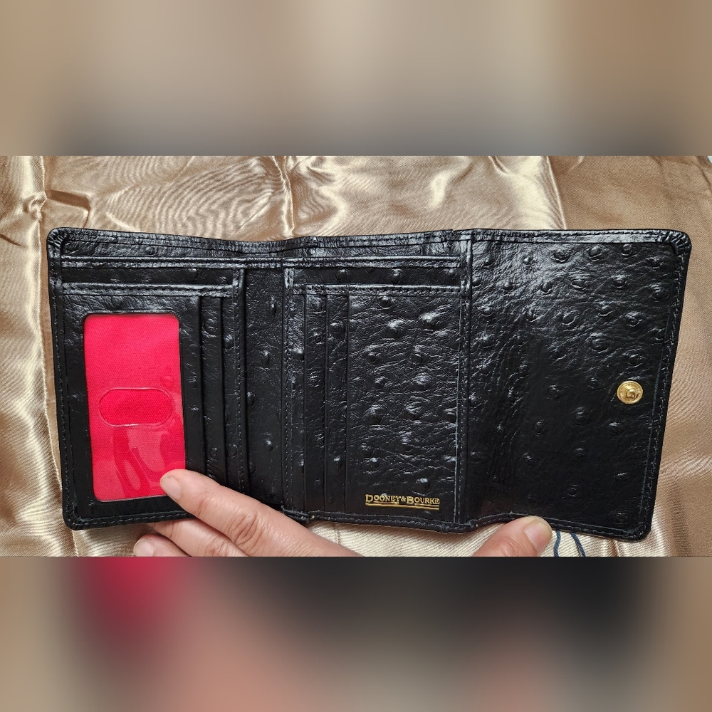 ostrich skin wallet
